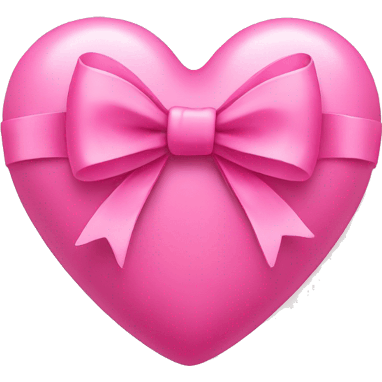 Pink heart with a bow emoji