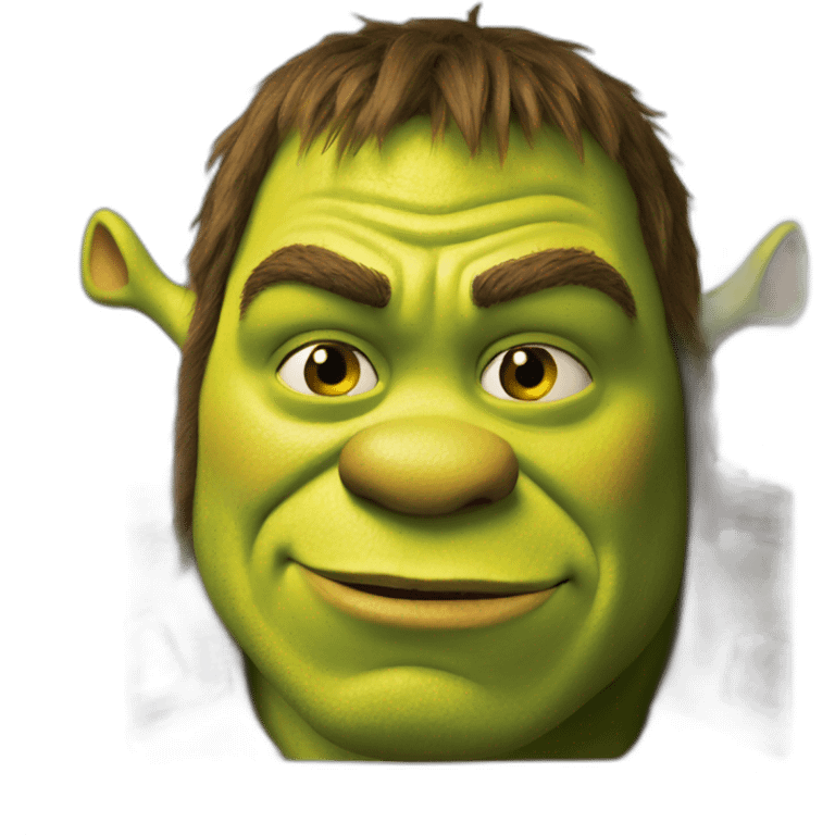 Shrek skocked emoji