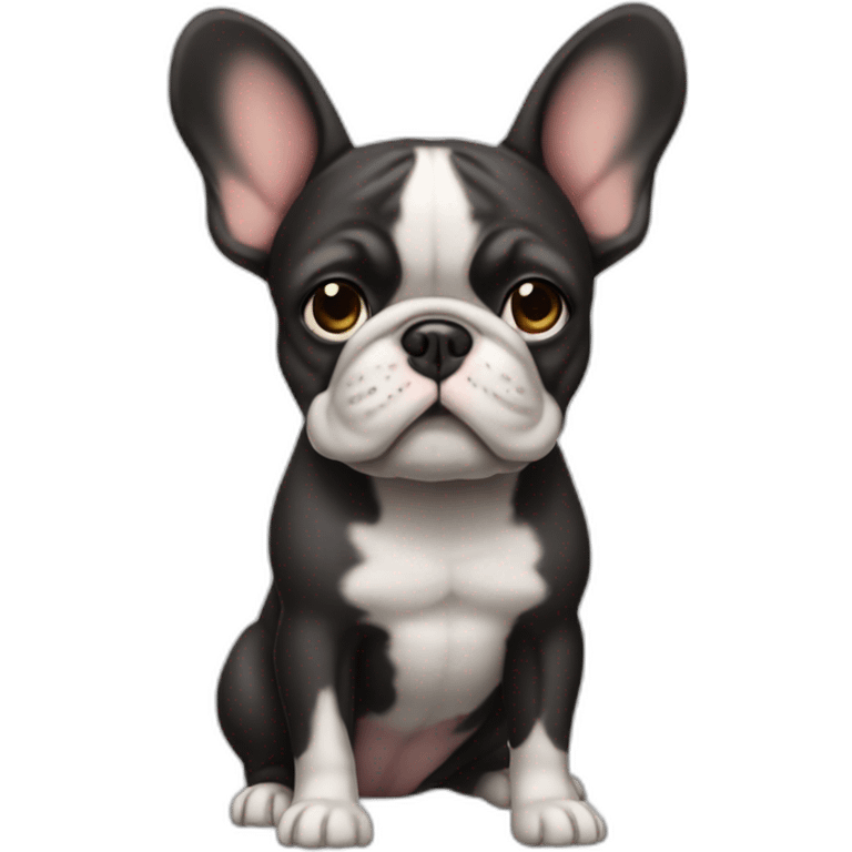 Un bouledogue emoji