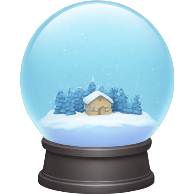 Pastel Blue Snow globe emoji