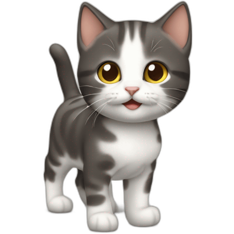 Un chaton sur cheval emoji