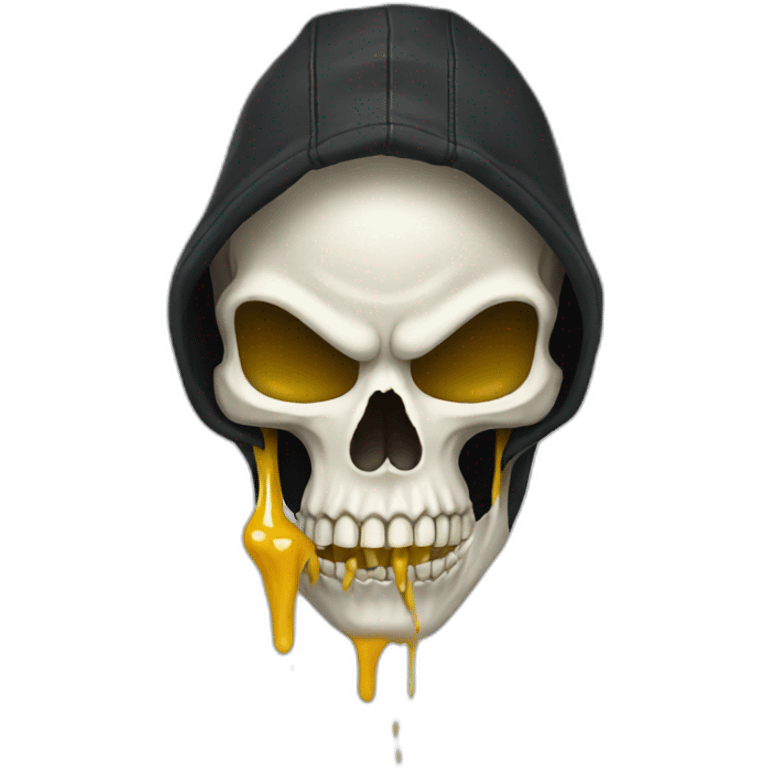 Skull with Venom hoodie emoji