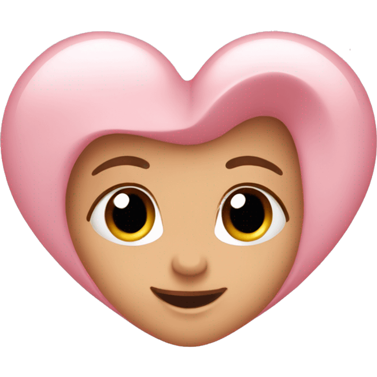 Baby pink heart emoji