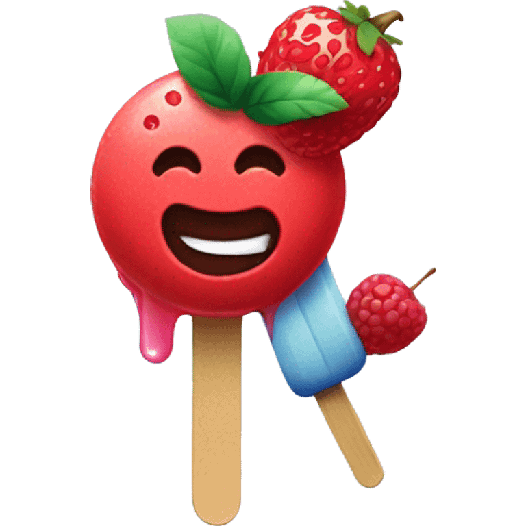 Berries and a popsicle  emoji