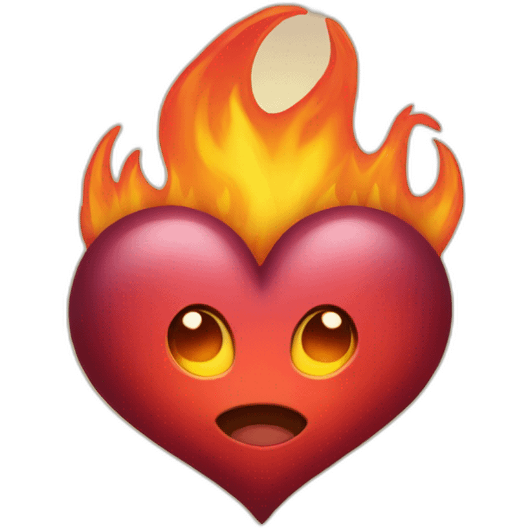 Fire heart  emoji