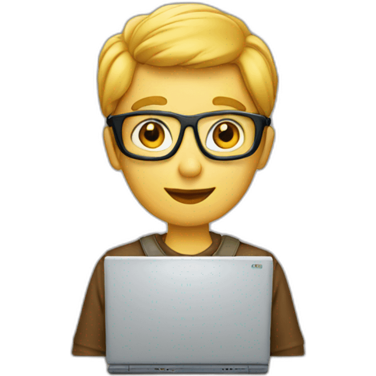 Computer nerd emoji