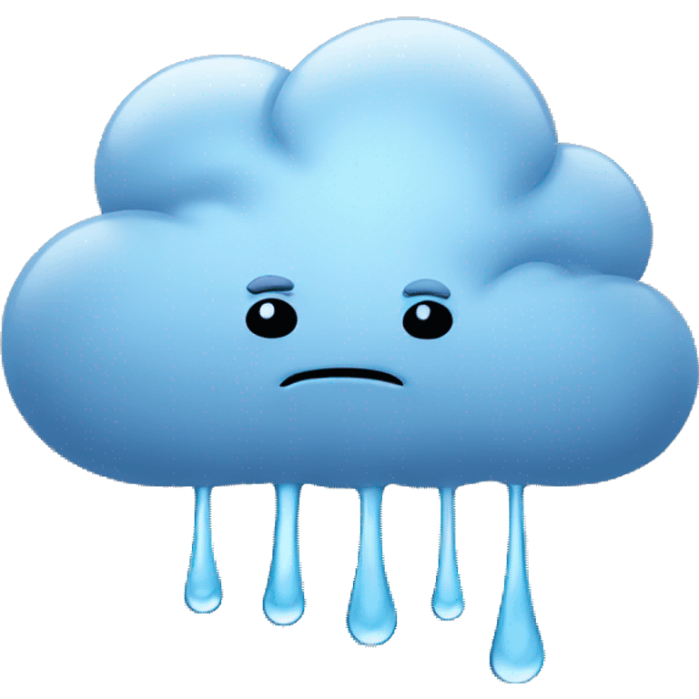 Sad rain cloud emoji