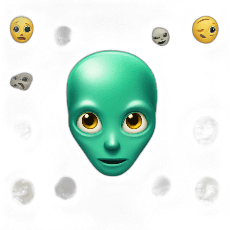 an alien talking to president biden emoji