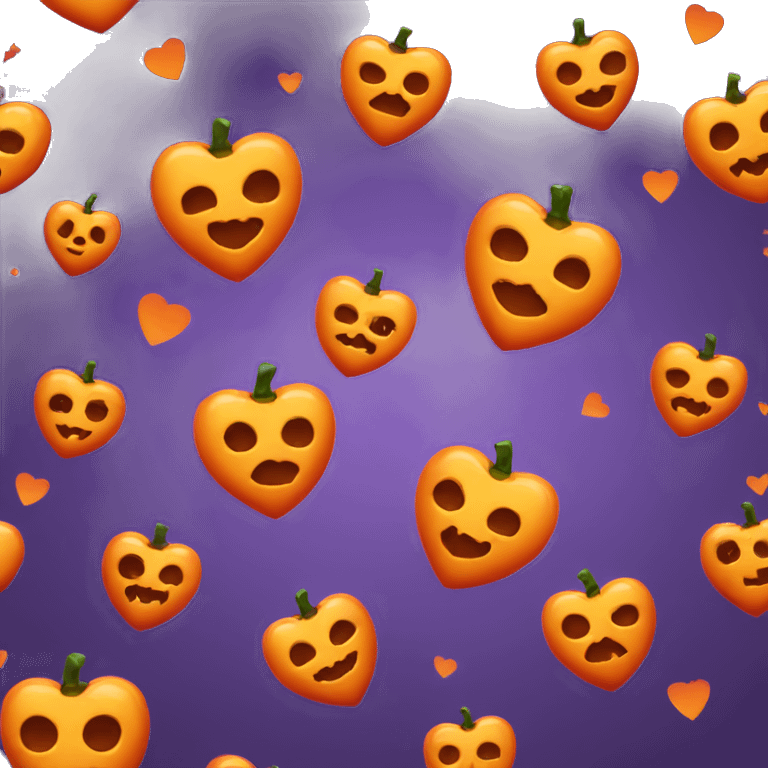 Halloween heart emoji