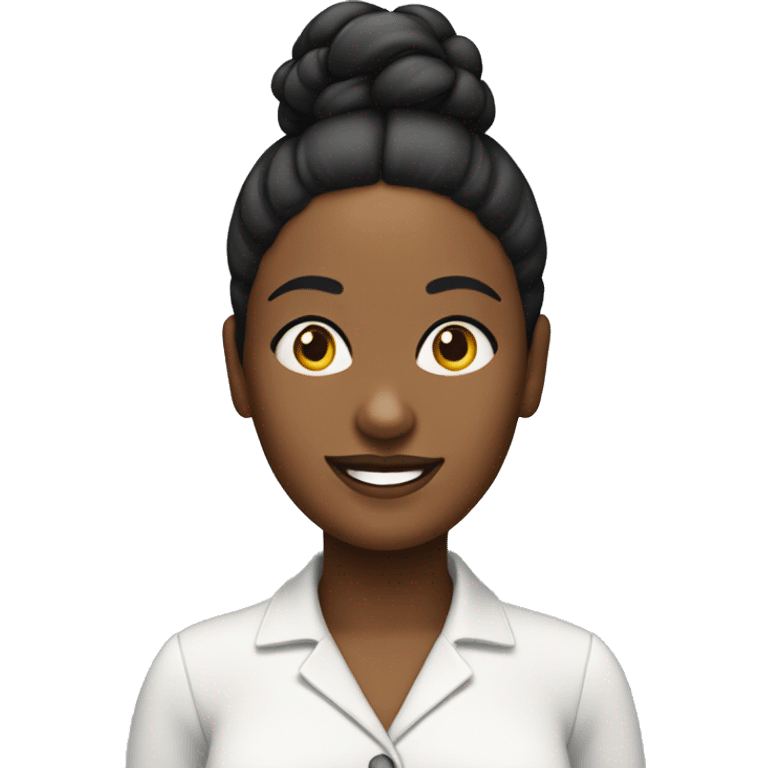 Make a black nanny in her fifty’s with a bun and make her look Sri Lanka emoji