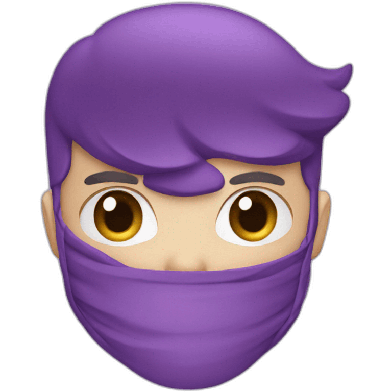 lettre K couleur violet emoji