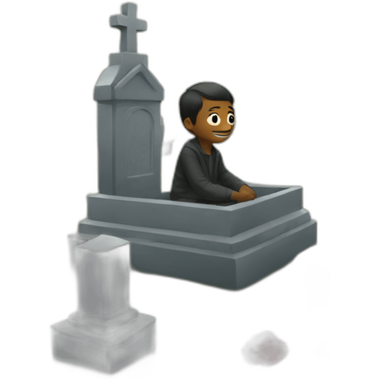 visiting a cemetery emoji