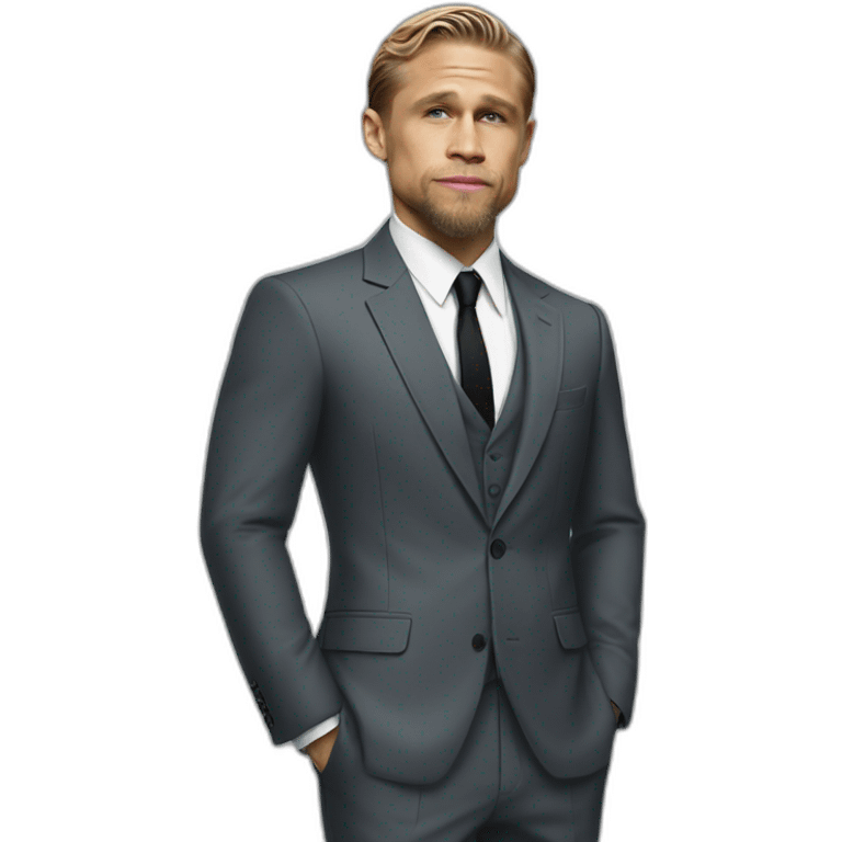 charlie hunnam wearing suit emoji