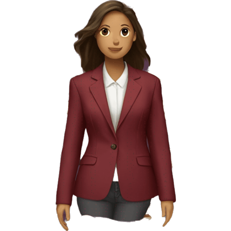 maroon womens blazer emoji