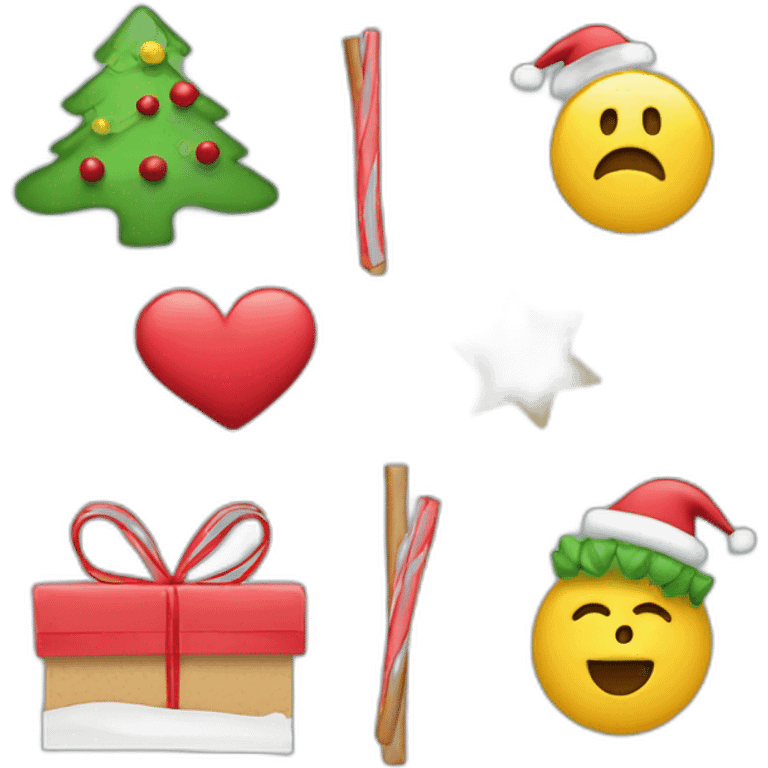 STICK NOTES CHRISTMAS emoji