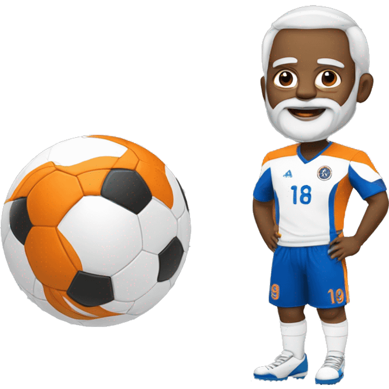 Modi moustapha a joué au football  emoji