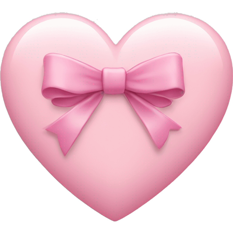 light pink heart with bows around the middle  emoji