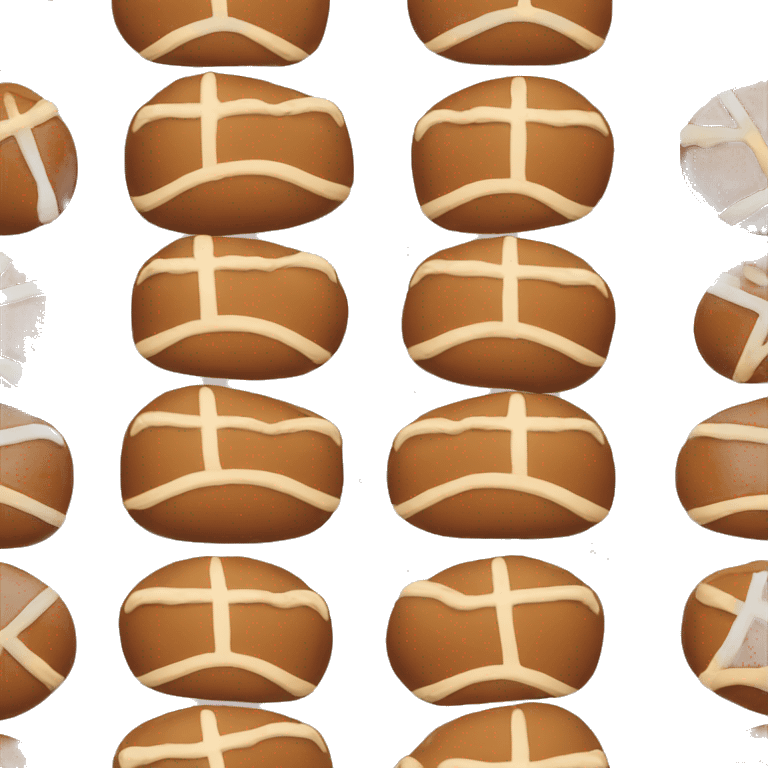 Hot cross bun emoji