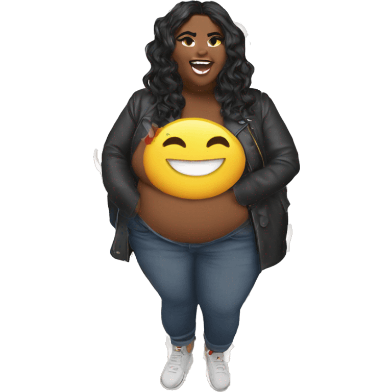 Lizzo saying “Ahhhh Fuk It Than” lol emoji