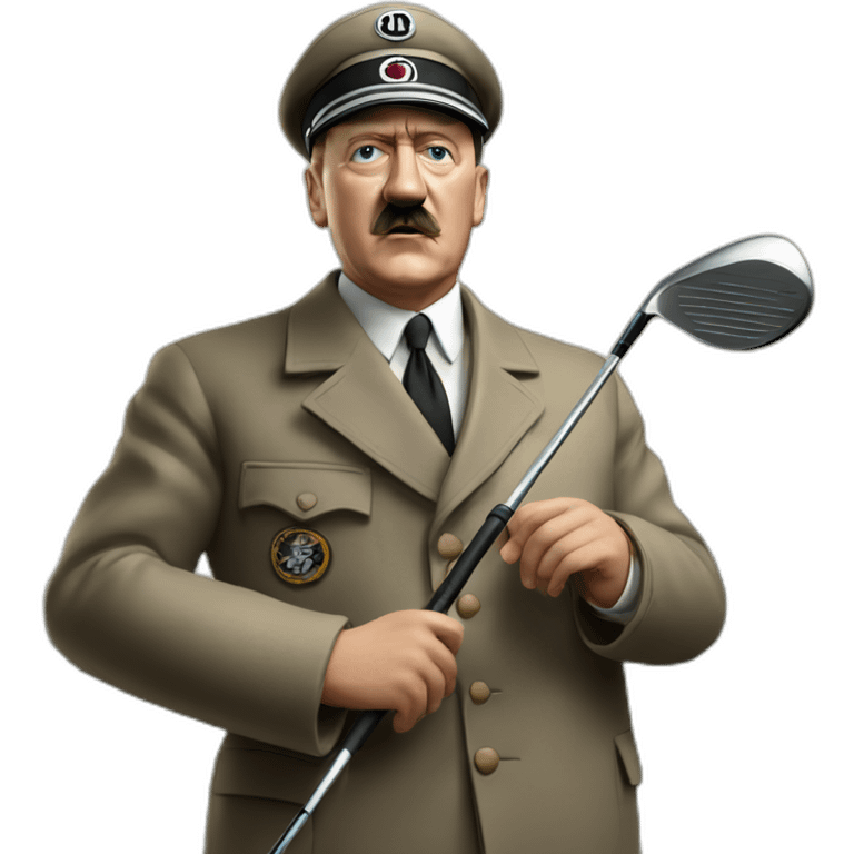 adolf hitler enjoying golf emoji