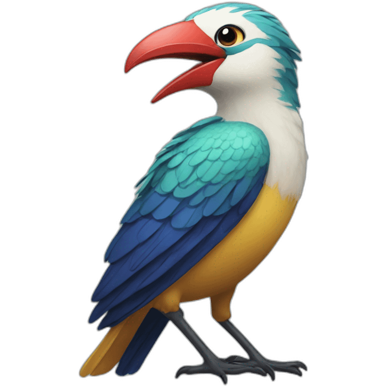 exotic bird communication emoji