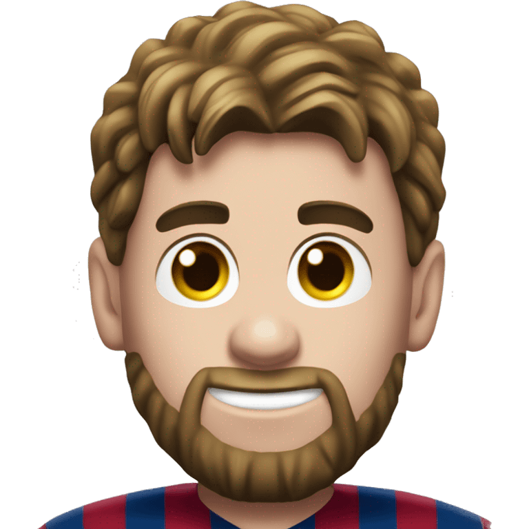 O messi com 8 bolas de ouro no Barcelona  emoji