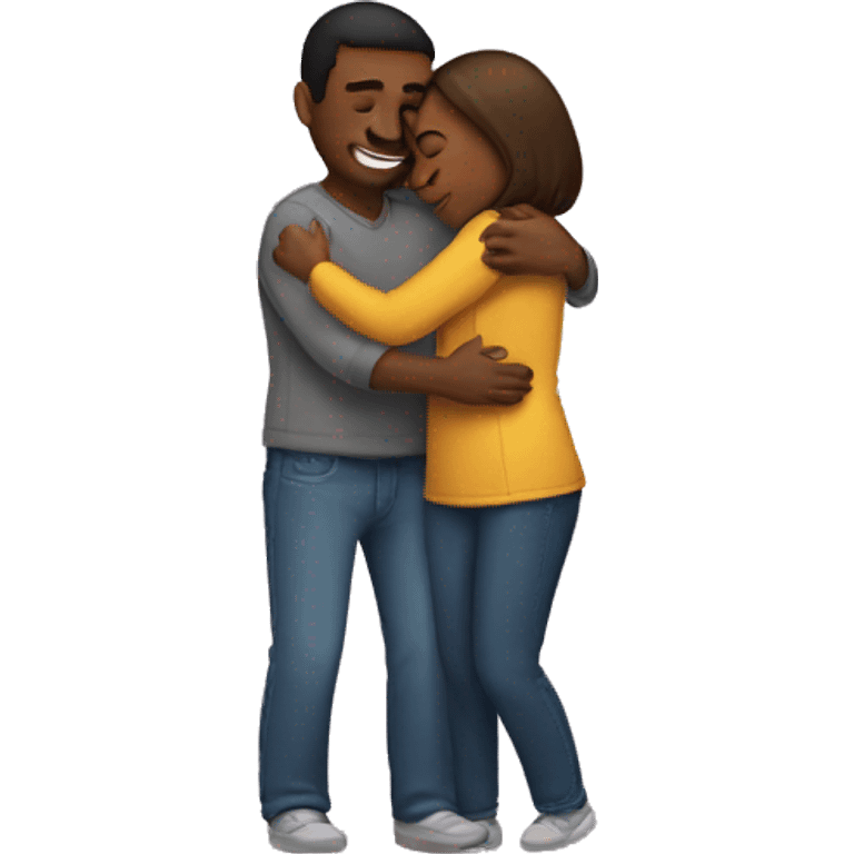 Couple hugging  emoji