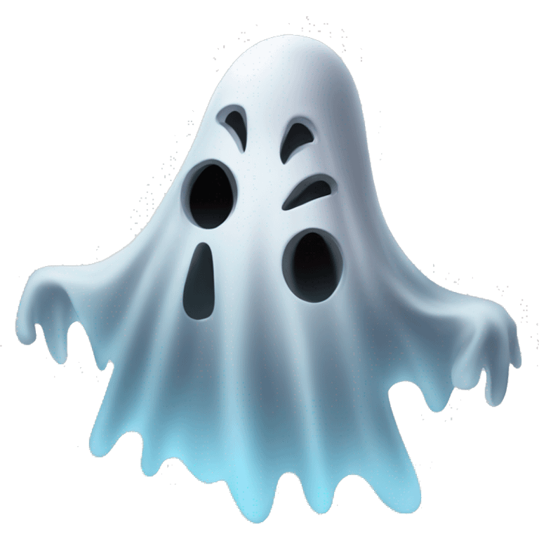 Ghost with spin hat  emoji