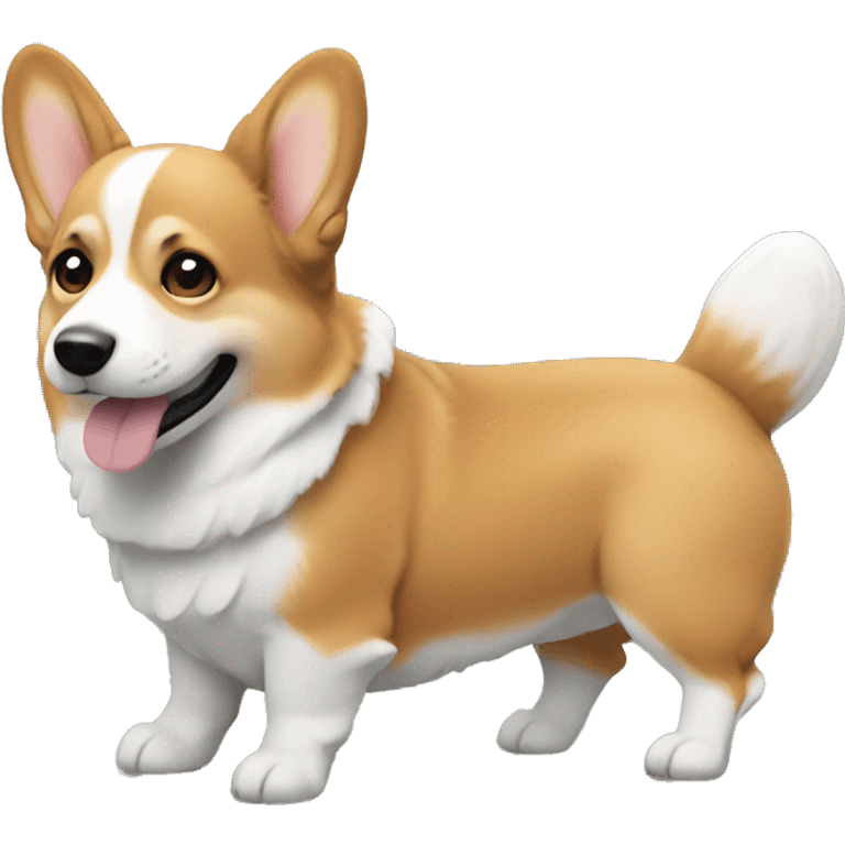 Corgi wind emoji