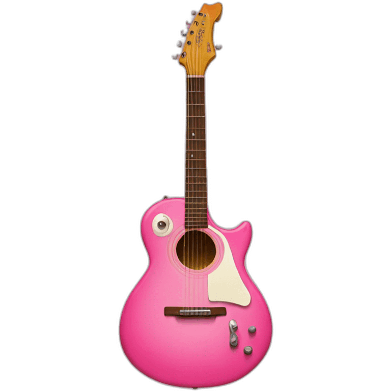 pink guitar emoji