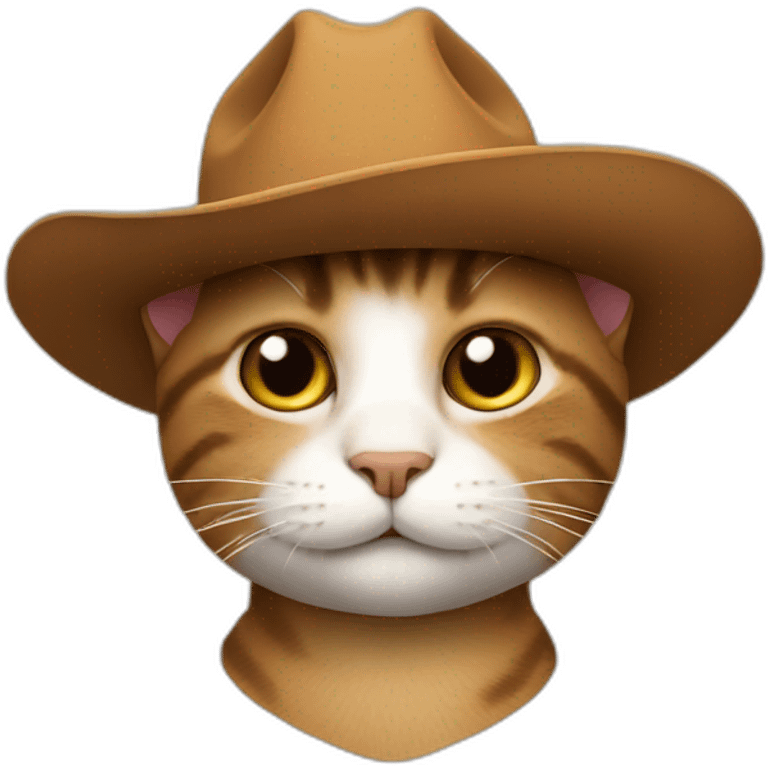 Cat in a cowboy hat emoji