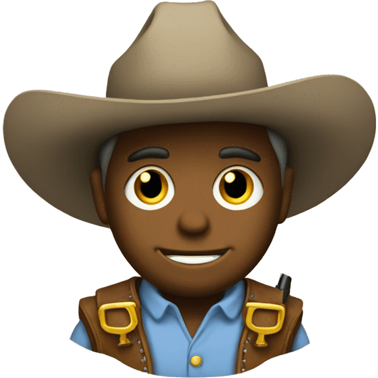 Cowboy smiley with guns  emoji