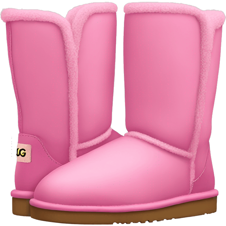 pink ugg boots  emoji