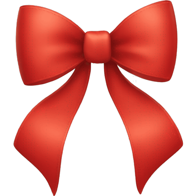 Red bow wide tails emoji