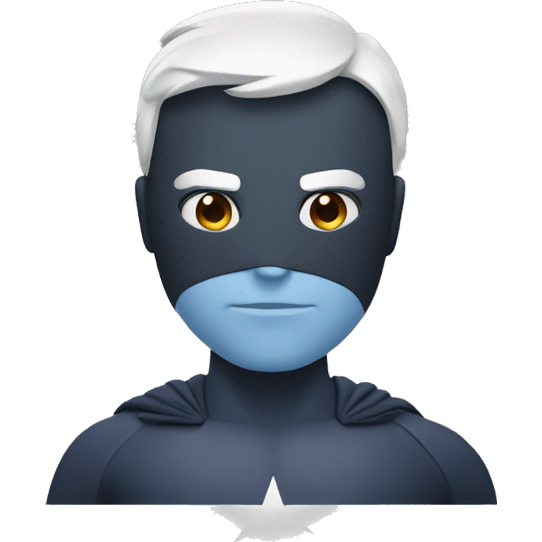 a superhero with a screen for a head emoji