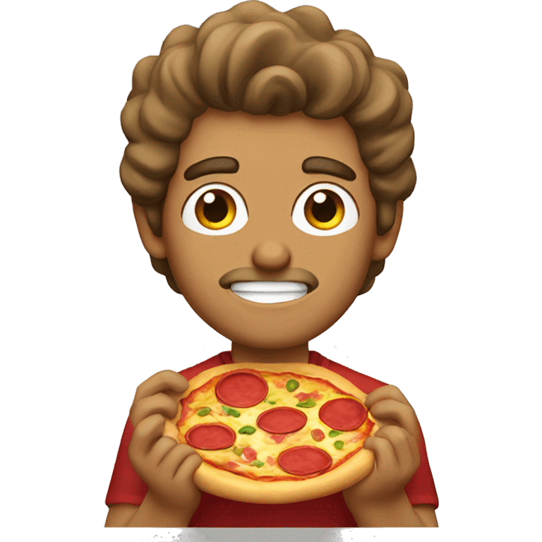 Pizza eat guy emoji