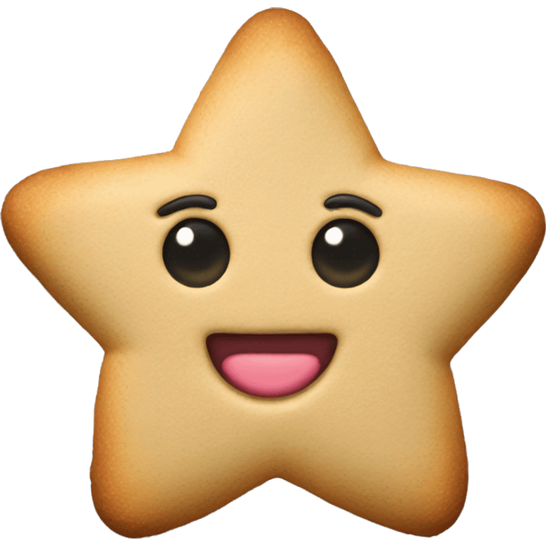 star shaped cookie emoji