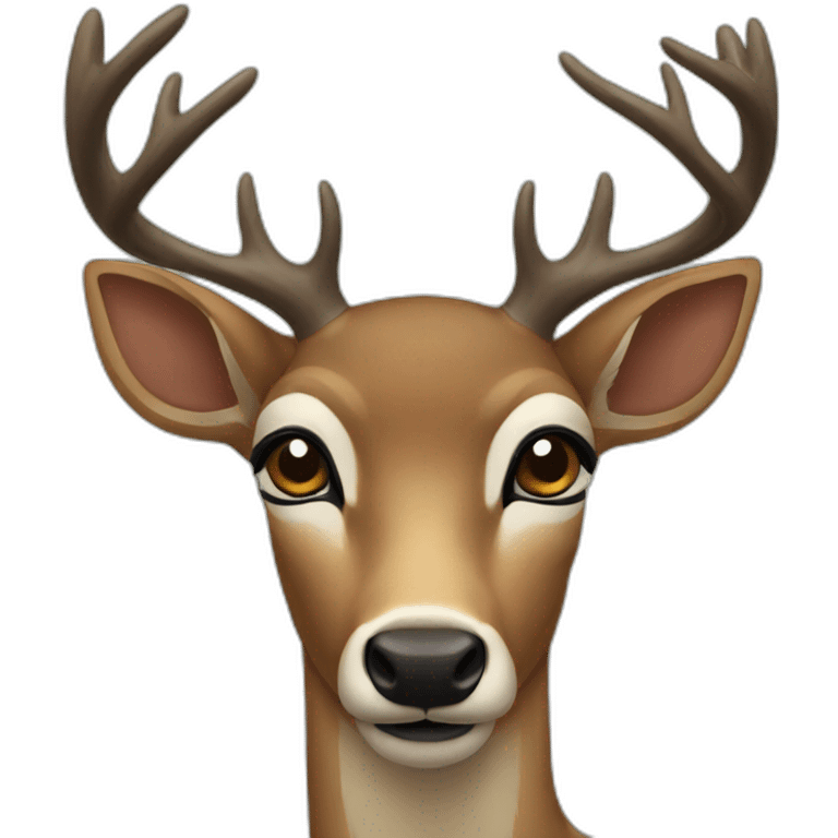 no eye deer emoji