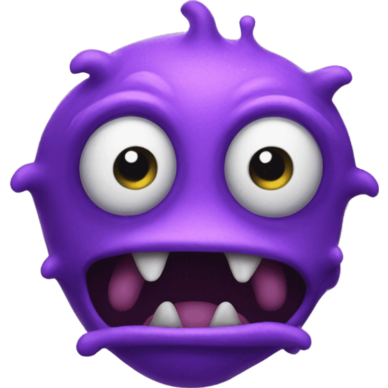 a strange purple creature emoji