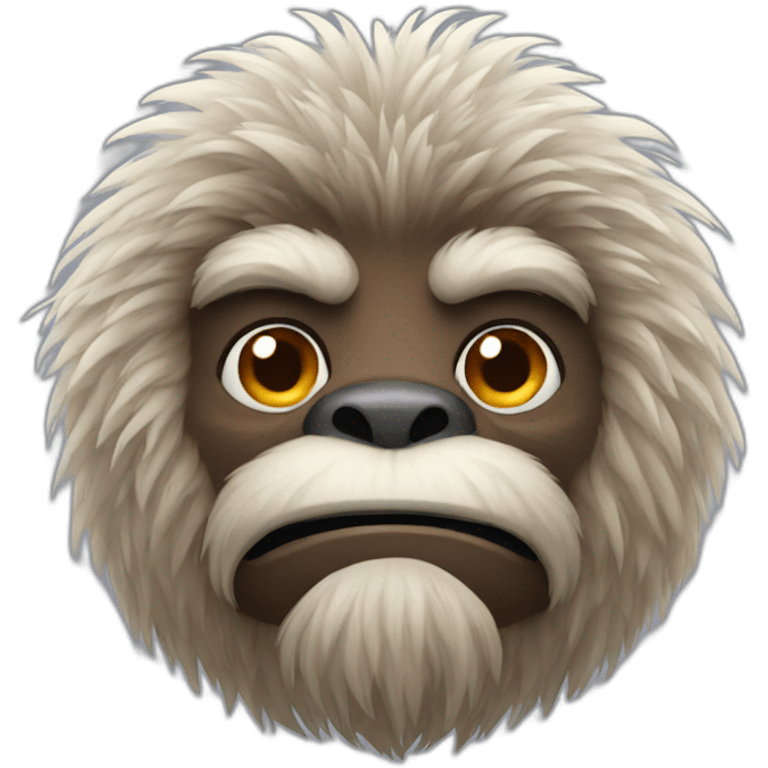 brown yeti emoji