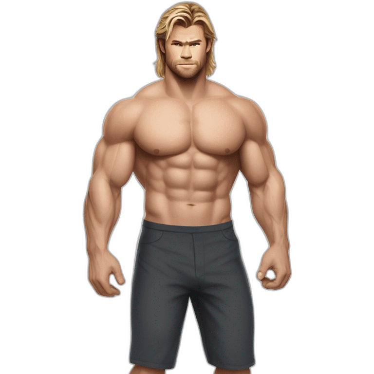 Chris Hemsworth Bodybuilder gigant lgbt emoji