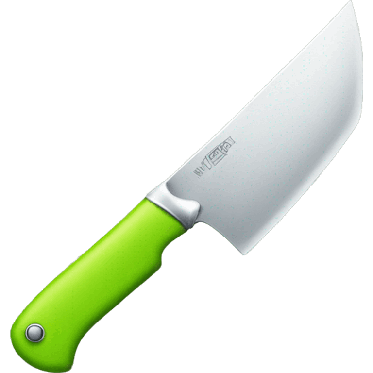 lime green knife emoji