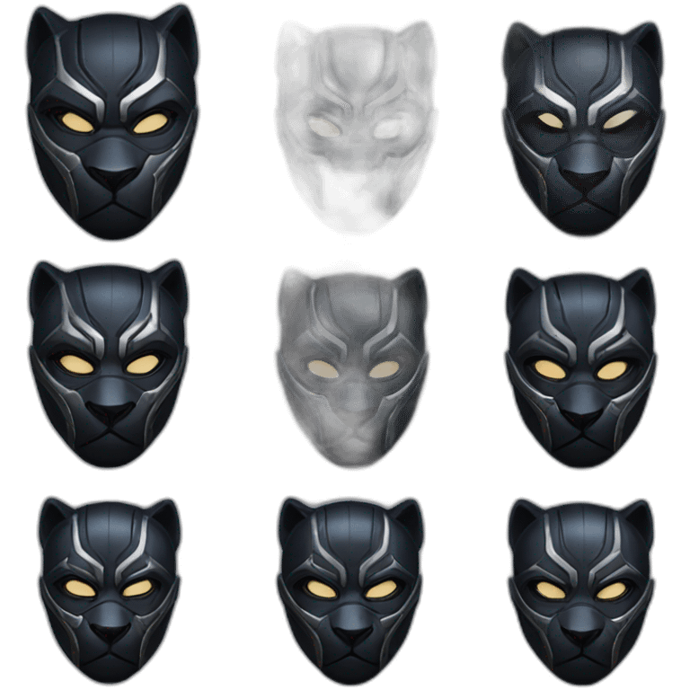 Black Panther, mask, Marvel emoji