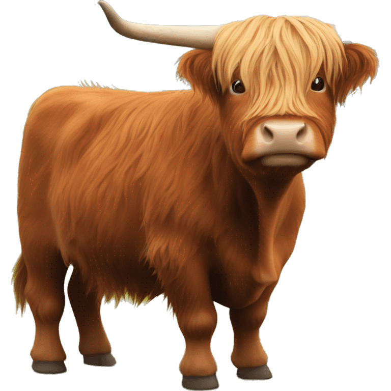 Fatty scottish highland cow emoji