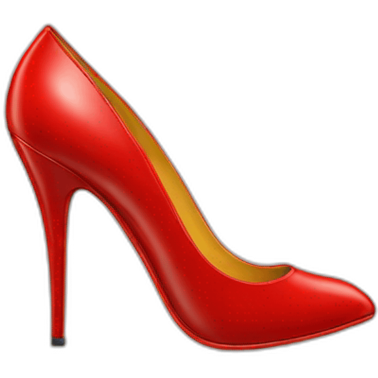 Loubutin red heel emoji