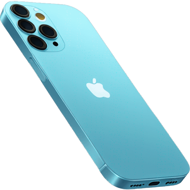 iPhone 13 Pro in light blue colour emoji