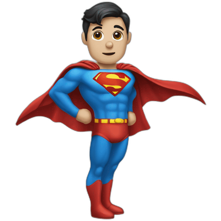 robot disguised as superman emoji