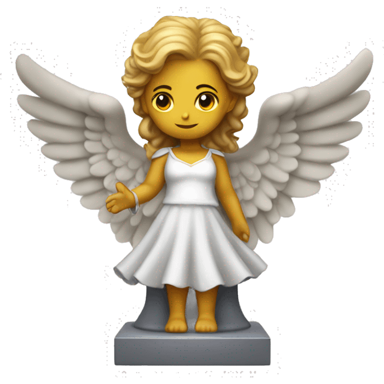 Coquette light academia angel statue emoji