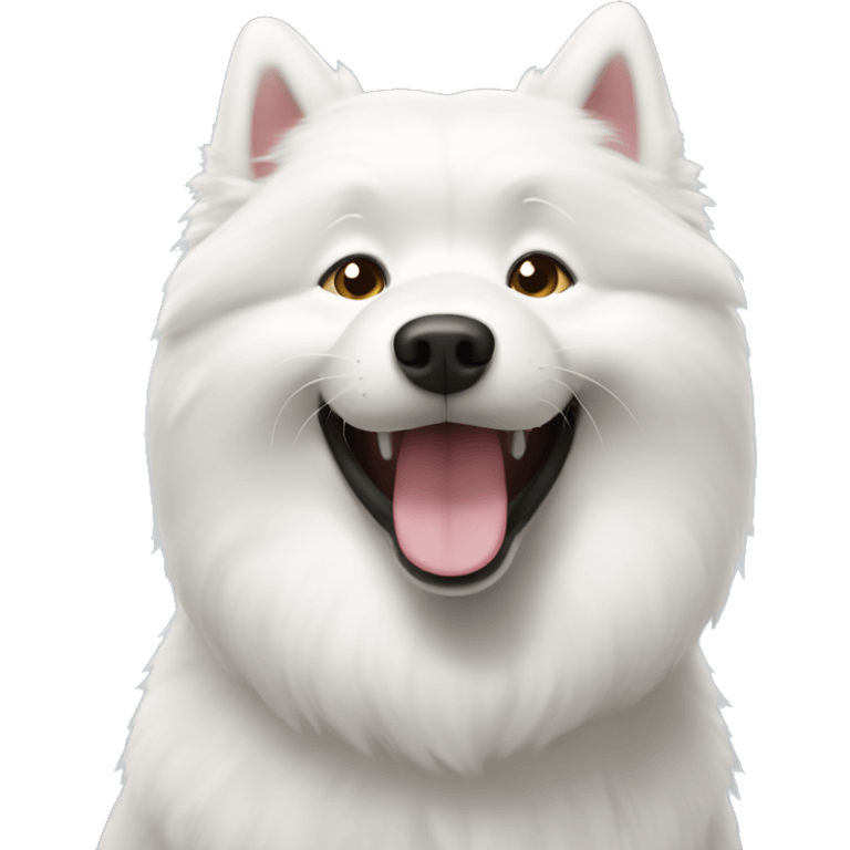 Happy samoyed emoji