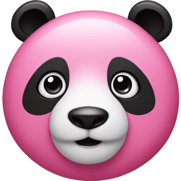 Pink panda emoji